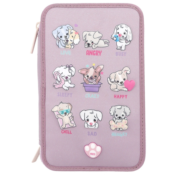 TOPModel Triple Pencil Case LED Dog Mood barometer ( 0412843 ) in the group TOYS, KIDS & BABY PRODUCTS / Toys / Pencil case at TP E-commerce Nordic AB (C81261)