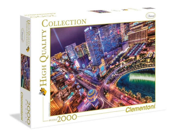Clementoni 2000 pcs High Quality Collection LAS VEGAS in the group Sport, leisure & Hobby / Hobby / Puzzle at TP E-commerce Nordic AB (C81730)