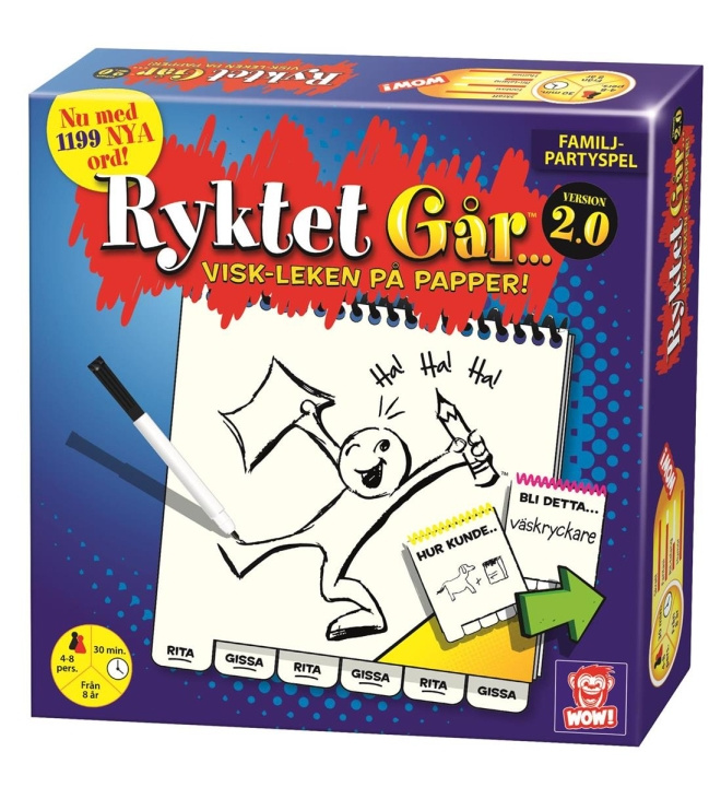 Plasto Ryktet Går version 2.0 (SE) in the group TOYS, KIDS & BABY PRODUCTS / Games / Board games at TP E-commerce Nordic AB (C81747)