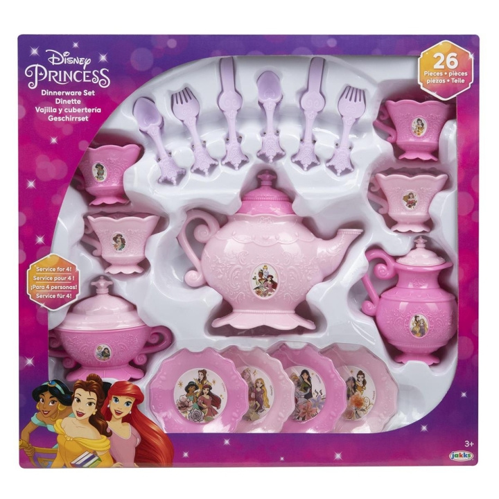 JAKKS Pacific Disney Princess 26 pcs Dinnerware Set in the group TOYS, KIDS & BABY PRODUCTS / Toys / Little home & Role play at TP E-commerce Nordic AB (C81836)