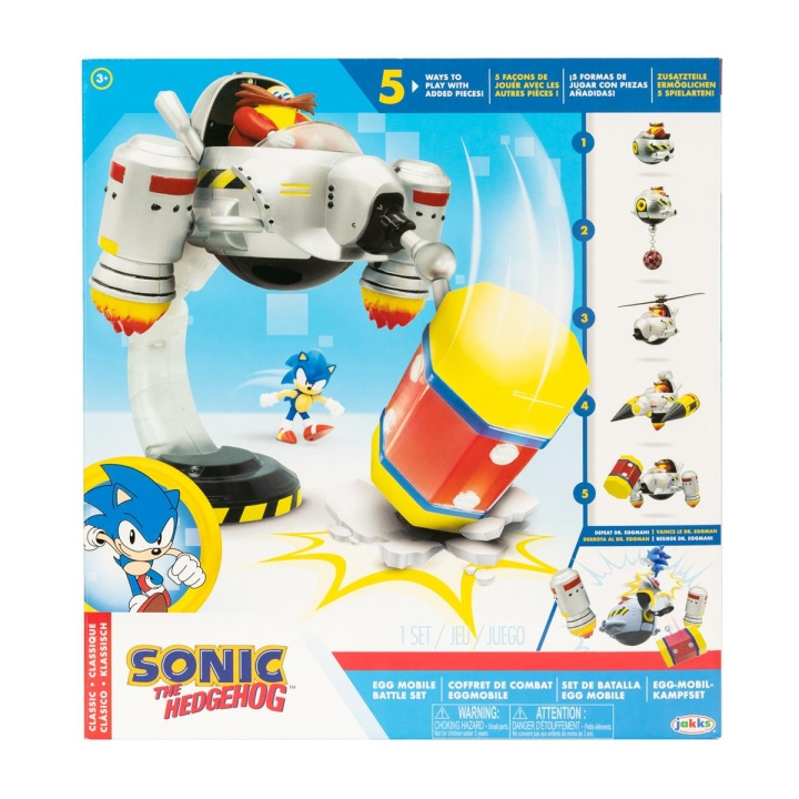 JAKKS Pacific Sonic the Hedgehog 2.5 Inch Playset Egg Mobile Battle Set in the group TOYS, KIDS & BABY PRODUCTS / Toys / Play set at TP E-commerce Nordic AB (C81890)