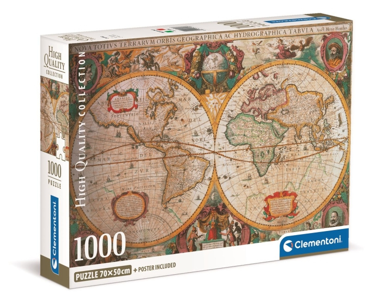 Clementoni 1000 pcs CB High Quality Collection OLD-MAP in the group Sport, leisure & Hobby / Hobby / Puzzle at TP E-commerce Nordic AB (C81954)