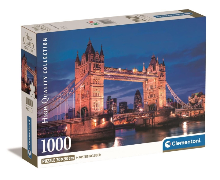 Clementoni 1000 pcs CB High Quality Collection Tower Bridge at Night in the group Sport, leisure & Hobby / Hobby / Puzzle at TP E-commerce Nordic AB (C81956)