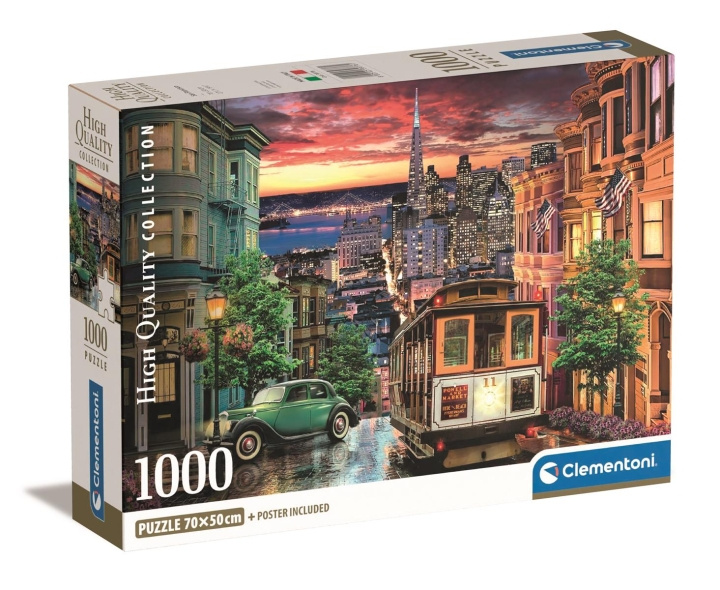 Clementoni 1000 pcs CB High Quality Collection San Francisco in the group Sport, leisure & Hobby / Hobby / Puzzle at TP E-commerce Nordic AB (C81960)