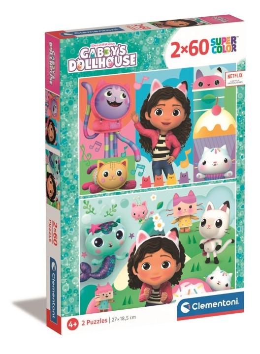 Clementoni 2x60 pcs Puzzles Kids Gabby\'s Dollhouse in the group TOYS, KIDS & BABY PRODUCTS / Toys / Kids puzzle at TP E-commerce Nordic AB (C82050)