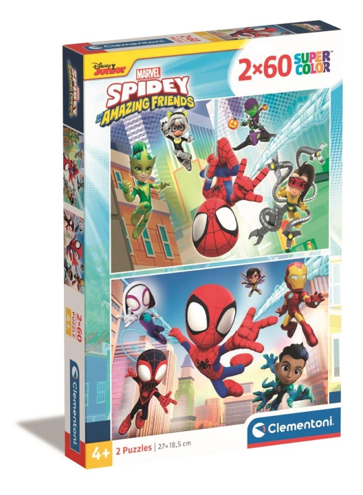 Clementoni 2x60 pcs Puzzles Spidey and his Amazing Friends in the group TOYS, KIDS & BABY PRODUCTS / Toys / Kids puzzle at TP E-commerce Nordic AB (C82075)
