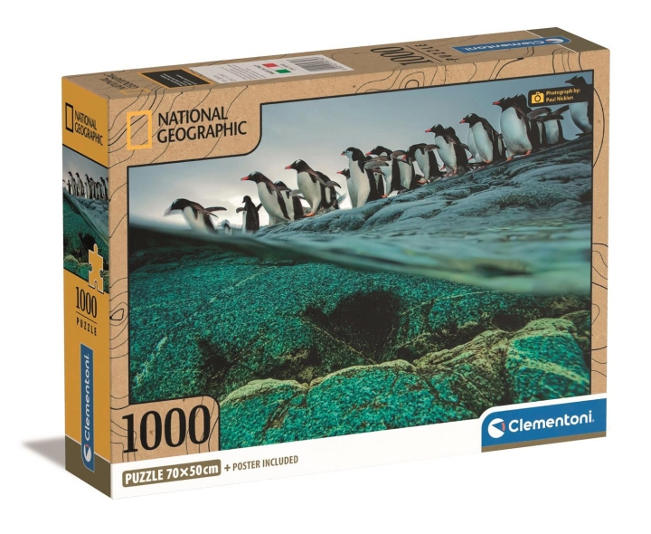 Clementoni 1000 pcs CB High Quality Collection National Geographics Gentoo Penguins in the group Sport, leisure & Hobby / Hobby / Puzzle at TP E-commerce Nordic AB (C82090)