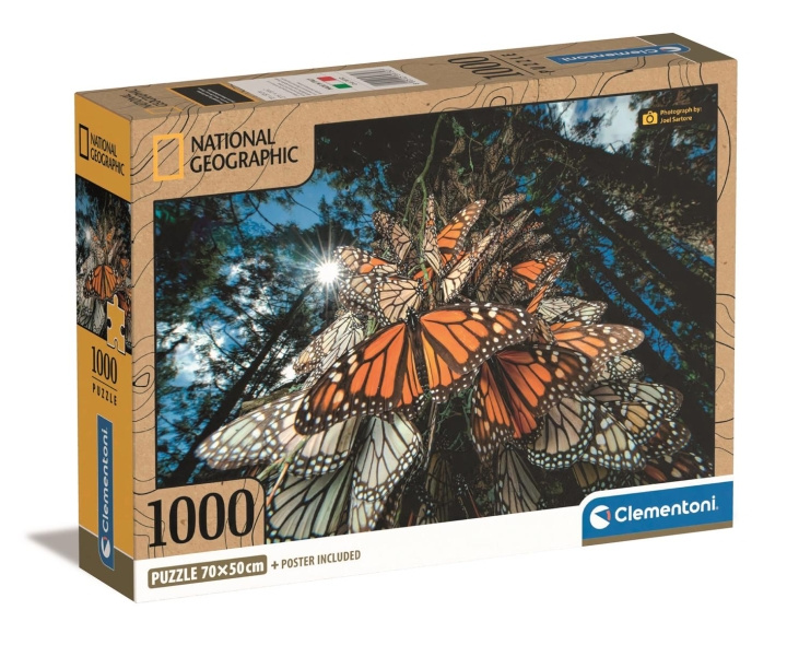 Clementoni 1000 pcs CB High Quality Collection National Geographics Monarch Butterflies in the group Sport, leisure & Hobby / Hobby / Puzzle at TP E-commerce Nordic AB (C82092)