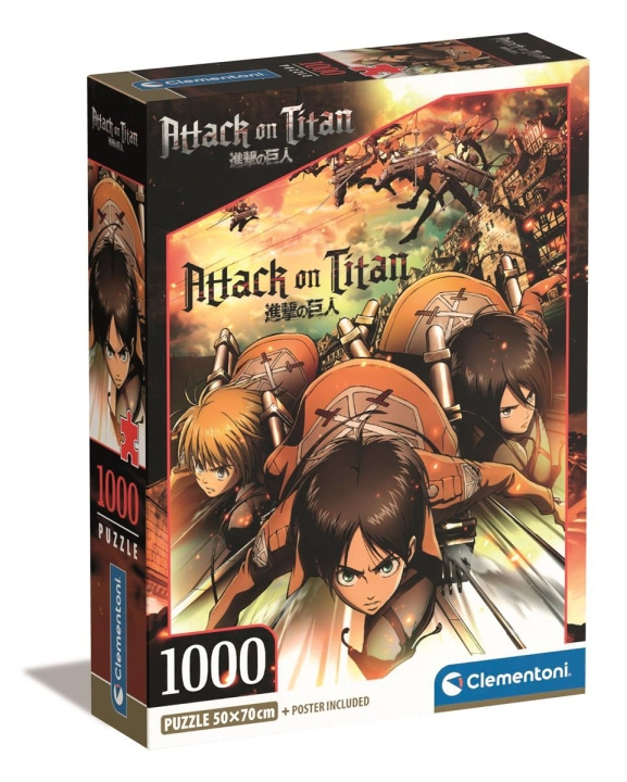 Clementoni 1000 pcs CB High Quality Collection Attack on Titans in the group Sport, leisure & Hobby / Hobby / Puzzle at TP E-commerce Nordic AB (C82102)