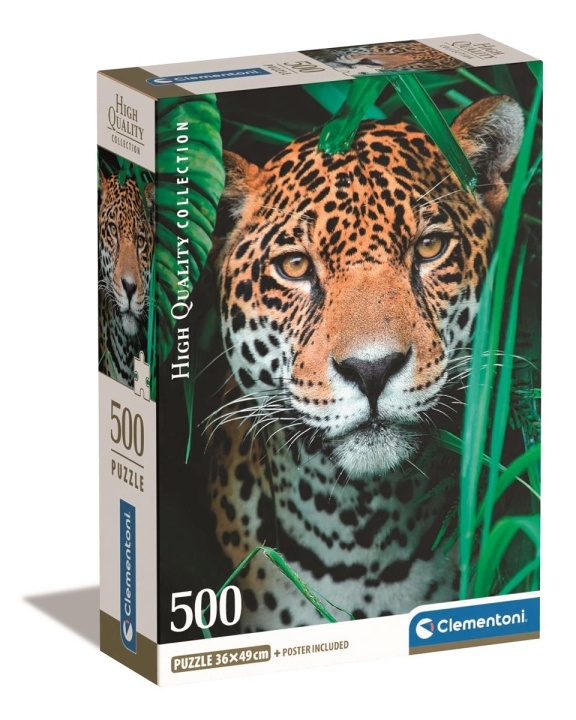 Clementoni 500 pcs CB High Quality Collection Jaguar in the Jungle in the group TOYS, KIDS & BABY PRODUCTS / Toys / Kids puzzle at TP E-commerce Nordic AB (C82115)