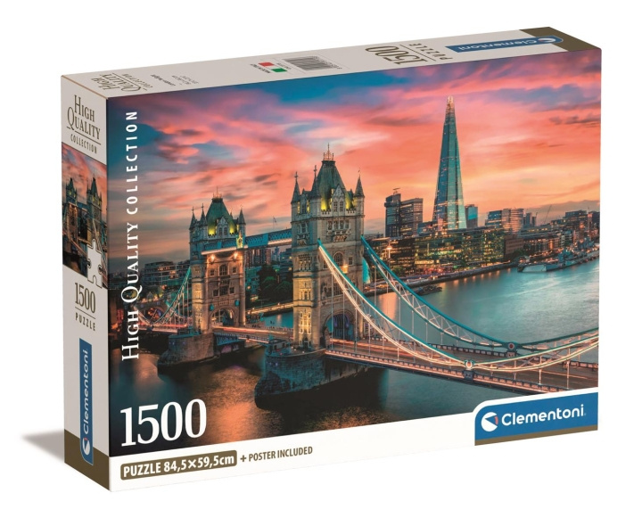 Clementoni 1500 pcs CB High Quality Collection London Twilight in the group Sport, leisure & Hobby / Hobby / Puzzle at TP E-commerce Nordic AB (C82123)