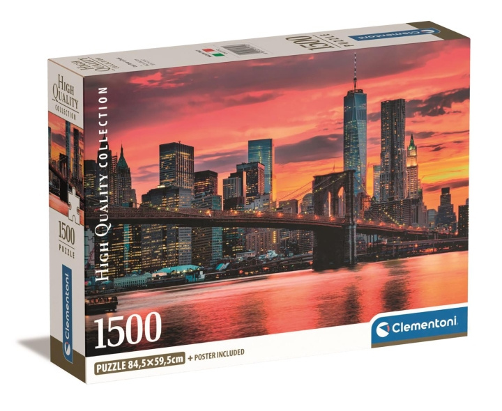 Clementoni 1500 pcs CB High Quality Collection East River at dusk in the group Sport, leisure & Hobby / Hobby / Puzzle at TP E-commerce Nordic AB (C82132)
