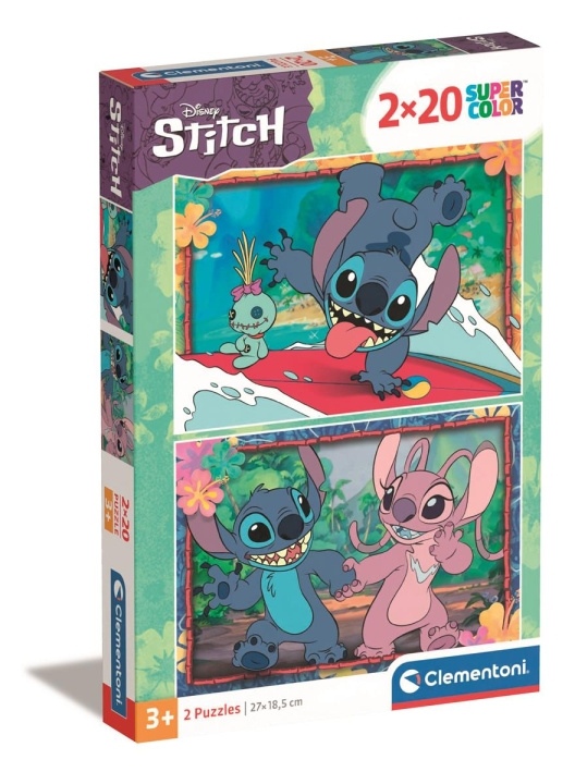 Clementoni 2X20 pcs Puzzles Disney Stitch in the group TOYS, KIDS & BABY PRODUCTS / Toys / Kids puzzle at TP E-commerce Nordic AB (C82145)