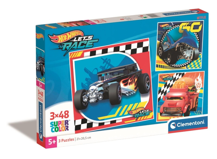 Clementoni 3x48 pcs Puzzles Kids Hotwheels in the group TOYS, KIDS & BABY PRODUCTS / Toys / Kids puzzle at TP E-commerce Nordic AB (C82215)