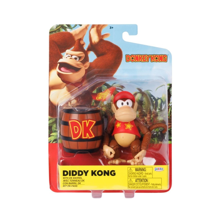 JAKKS Pacific Donkey Kong 4 Inch Figure Diddy Kong with DK Barrel in the group TOYS, KIDS & BABY PRODUCTS / Toys / Figures, Miniatures & accessories at TP E-commerce Nordic AB (C82268)