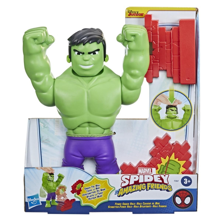 Spidey and his Amazing Friends Supersized 10 Inch Feature Figure Power Smash Hulk in the group TOYS, KIDS & BABY PRODUCTS / Toys / Figures, Miniatures & accessories at TP E-commerce Nordic AB (C83254)