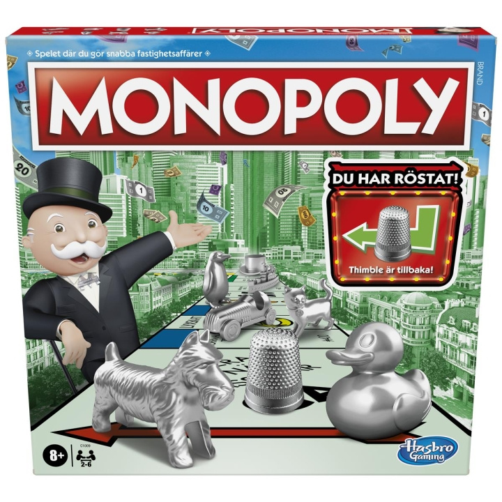 Hasbro Monopoly Classic (SE) in the group TOYS, KIDS & BABY PRODUCTS / Games / Board games at TP E-commerce Nordic AB (C83276)