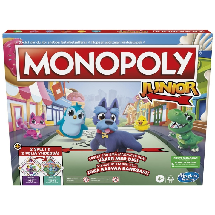 Hasbro Monopoly Junior 2 Games in 1 (SE/FI) in the group TOYS, KIDS & BABY PRODUCTS / Games / Board games at TP E-commerce Nordic AB (C83299)