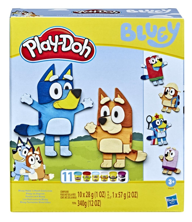 Hasbro Play-Doh Bluey Make \'n Mash Costumes Playset in the group TOYS, KIDS & BABY PRODUCTS / Toys / Clay, play sand and accessories at TP E-commerce Nordic AB (C83305)