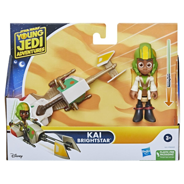 Star Wars Young Jedi Kai Brightstar Figure & Speeder Bike in the group TOYS, KIDS & BABY PRODUCTS / Toys / Figures, Miniatures & accessories at TP E-commerce Nordic AB (C83330)