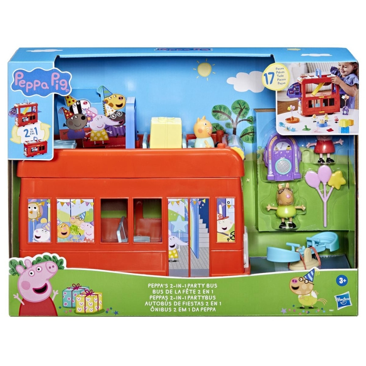 Peppa Pig Peppas 2 in 1 Party Bus in the group TOYS, KIDS & BABY PRODUCTS / Toys / Play set at TP E-commerce Nordic AB (C83481)
