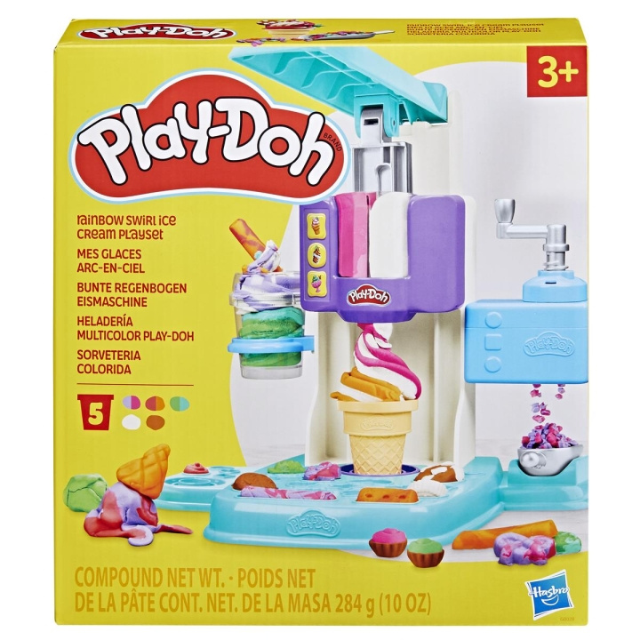 Play-Doh Kitchen Creations Playset Rainbow Swirl Ice Cream in the group TOYS, KIDS & BABY PRODUCTS / Toys / Clay, play sand and accessories at TP E-commerce Nordic AB (C83503)
