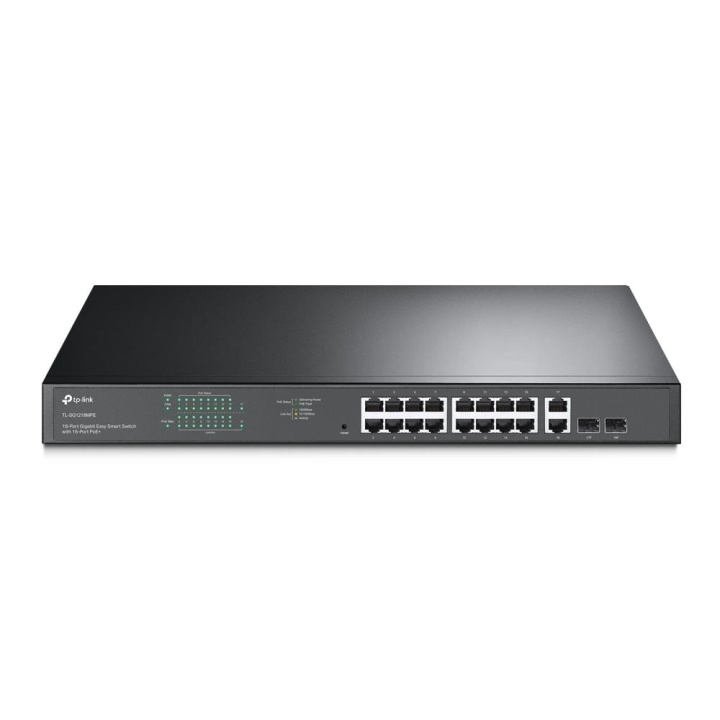 TP-Link 18-Port Gigabit Easy Smart Switch with 16-Port PoE+ in the group COMPUTERS & PERIPHERALS / Network / Switches at TP E-commerce Nordic AB (C83824)