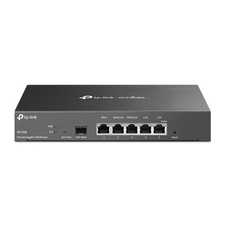 TP-Link SafeStream Omada Gigabit VPN Router /ER7206 (TL-ER7206) in the group COMPUTERS & PERIPHERALS / Network / Routrar at TP E-commerce Nordic AB (C83835)
