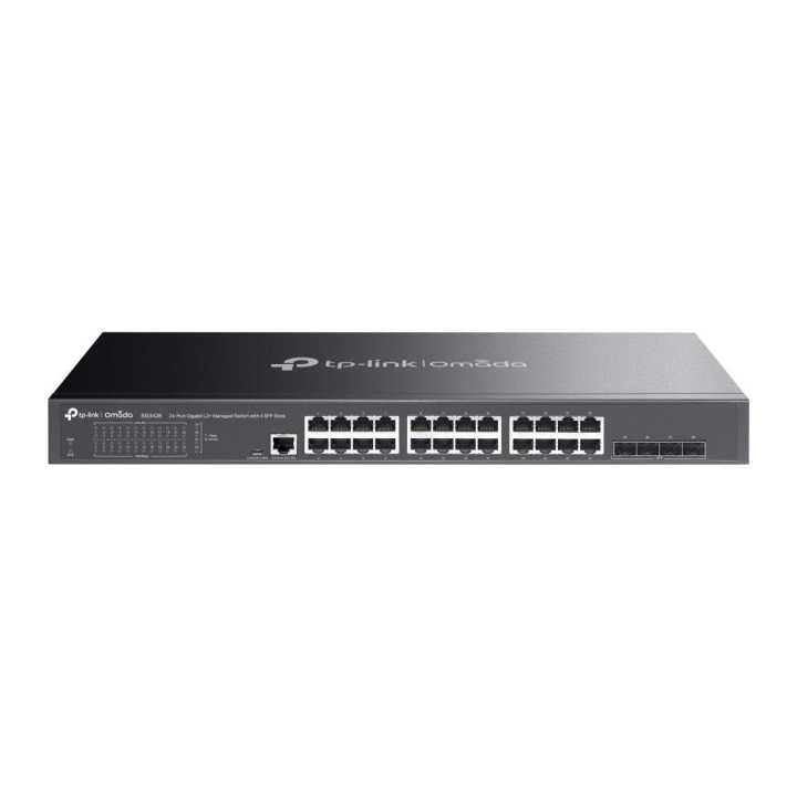 TP-Link JetStream 24-Port Gigabit L2 Managed Switch with 4 SFP Slots in the group COMPUTERS & PERIPHERALS / Network / Switches at TP E-commerce Nordic AB (C83840)