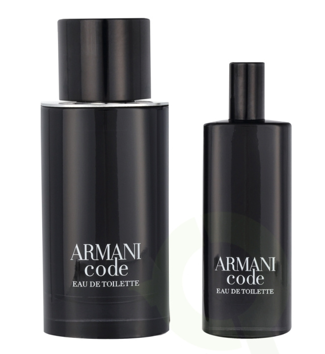 Armani Code Pour Homme Giftset 90 ml Edt Spray 75ml/Edt Travel Spray 15ml in the group BEAUTY & HEALTH / Gift sets / Gift sets for him at TP E-commerce Nordic AB (C84354)