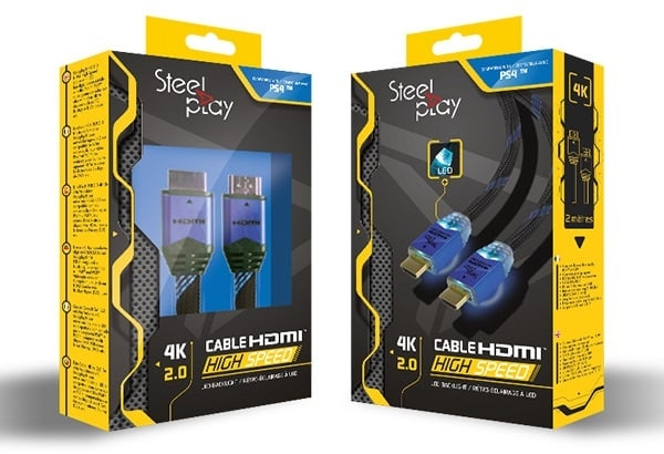 Steelplay 4K 2.0 HDMI High Speed Ultra HD LEC Cable 2M in the group HOME ELECTRONICS / Game consoles & Accessories / Sony PlayStation 4 / Accessories at TP E-commerce Nordic AB (C84566)