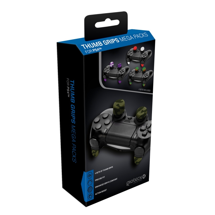 Gioteck Playstation 4 Thumb Grips Mega Pack in the group HOME ELECTRONICS / Game consoles & Accessories / Sony PlayStation 4 / Accessories at TP E-commerce Nordic AB (C85246)