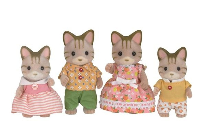 Sylvanian Families Striped Cat Family (5180) in the group TOYS, KIDS & BABY PRODUCTS / Toys / Figures, Miniatures & accessories at TP E-commerce Nordic AB (C85275)