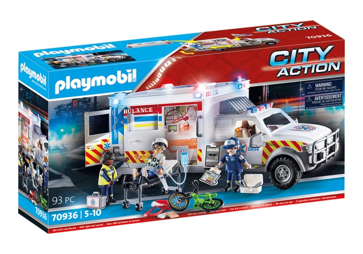 Playmobil US Ambulance with Lights and Sound (70936) in the group TOYS, KIDS & BABY PRODUCTS / Toys / Play set at TP E-commerce Nordic AB (C85444)