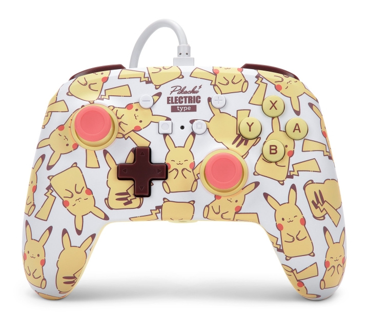 PowerA NSW ENH Wired Controller - Pikachu Blush in the group HOME ELECTRONICS / Game consoles & Accessories / Nintendo Switch / Accessories at TP E-commerce Nordic AB (C85476)
