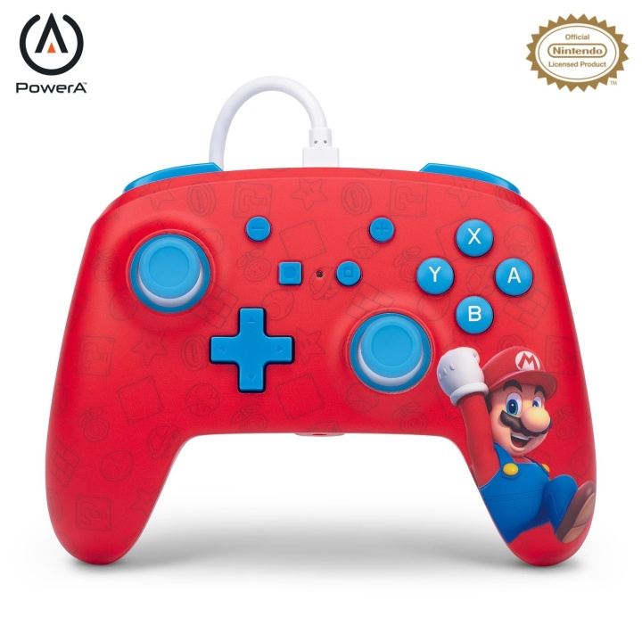 PowerA NSW ENH Wired Controller - WOO HOO MARIO /Nintendo Switch in the group HOME ELECTRONICS / Game consoles & Accessories / Nintendo Switch / Accessories at TP E-commerce Nordic AB (C85478)