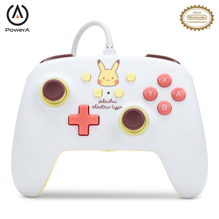 PowerA Enhanced Wired Controller for Nintendo Switch - Pikachu Electric Type in the group HOME ELECTRONICS / Game consoles & Accessories / Nintendo Switch / Accessories at TP E-commerce Nordic AB (C85486)