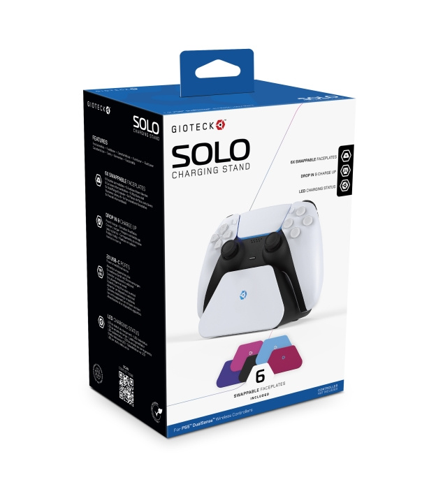 Gioteck Solo Charging Stand in the group HOME ELECTRONICS / Game consoles & Accessories / Sony PlayStation 5 / Accessories at TP E-commerce Nordic AB (C85504)
