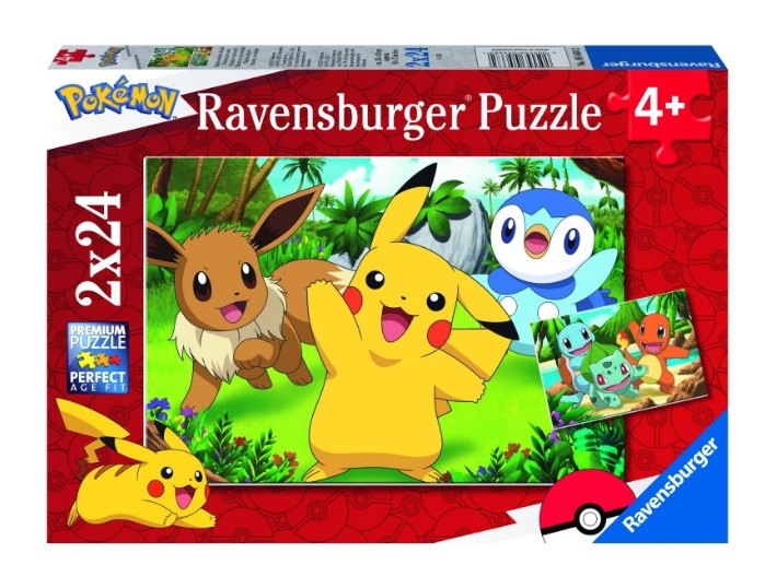 Ravensburger Pokémon 2x24p - (10105668) in the group TOYS, KIDS & BABY PRODUCTS / Toys / Kids puzzle at TP E-commerce Nordic AB (C85661)