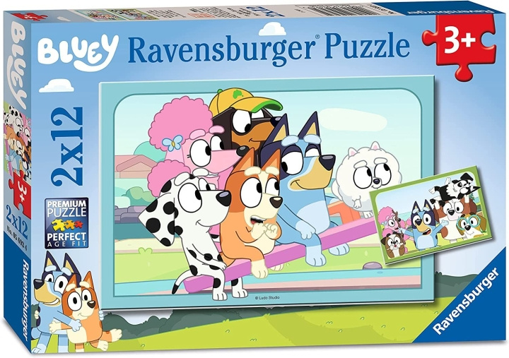 Ravensburger Bluey 2x12p - (10105693) in the group TOYS, KIDS & BABY PRODUCTS / Toys / Kids puzzle at TP E-commerce Nordic AB (C85697)