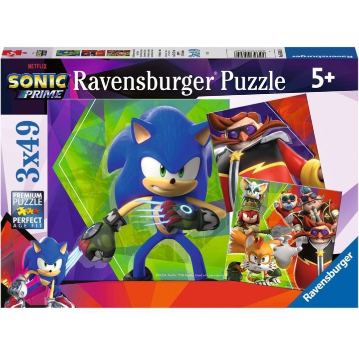 Ravensburger Sonic Prime 3x49p - (10105695) in the group TOYS, KIDS & BABY PRODUCTS / Toys / Kids puzzle at TP E-commerce Nordic AB (C85700)