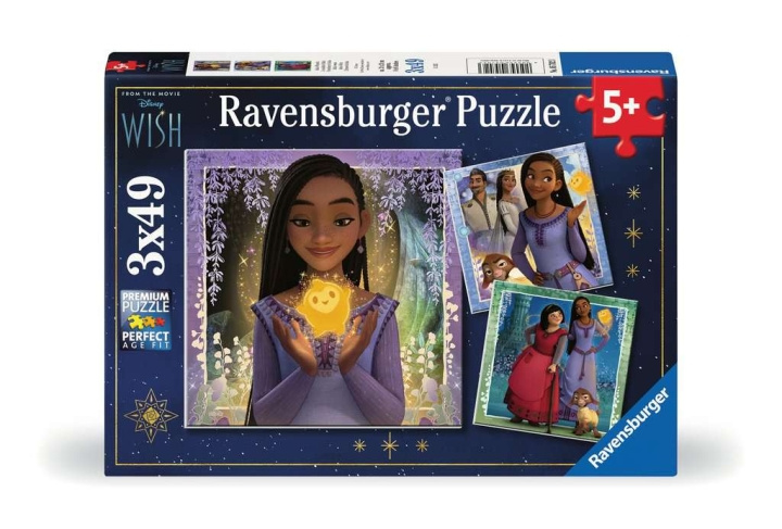 Ravensburger Disney Wish 3x49p - (10105702) in the group TOYS, KIDS & BABY PRODUCTS / Toys / Kids puzzle at TP E-commerce Nordic AB (C85702)