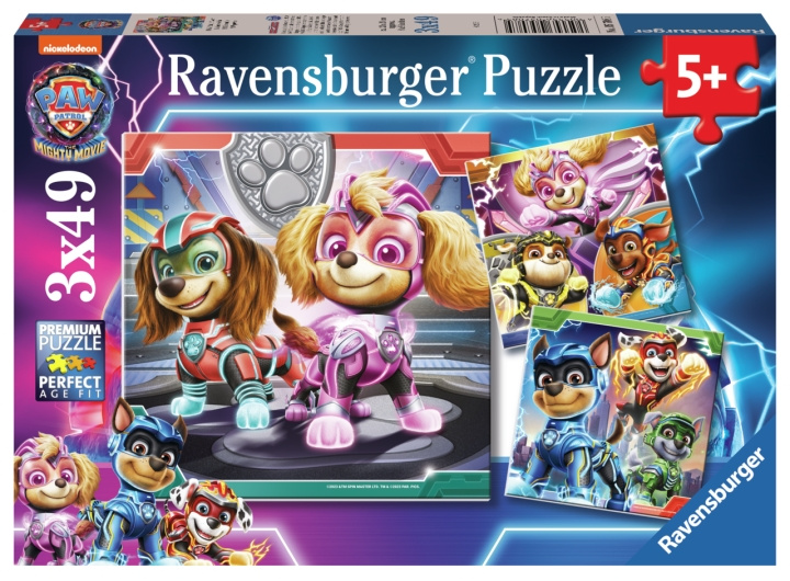 Ravensburger Paw Patrol The Mighty Movie 3x49p - (10105708) in the group TOYS, KIDS & BABY PRODUCTS / Toys / Kids puzzle at TP E-commerce Nordic AB (C85703)