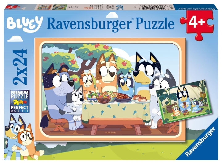 Ravensburger Bluey 2x24p - (10105711) in the group TOYS, KIDS & BABY PRODUCTS / Toys / Kids puzzle at TP E-commerce Nordic AB (C85706)