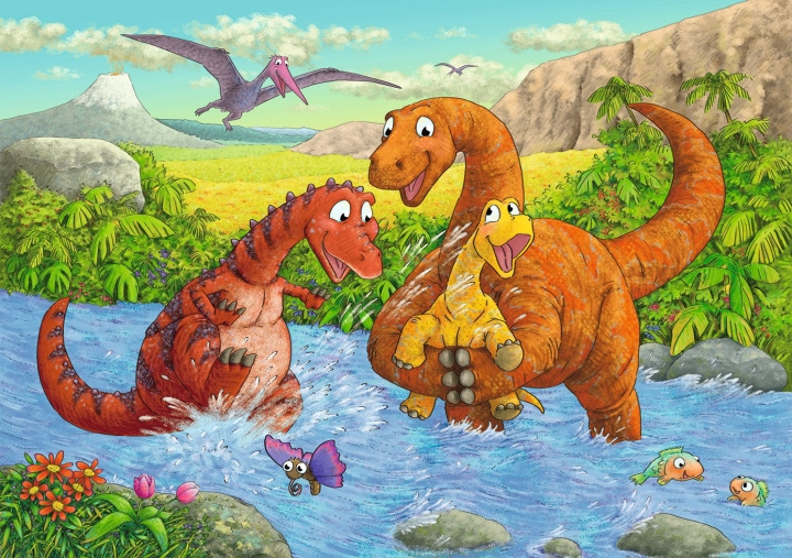 Ravensburger Dinosaurs At Play 2x24p - 05030 in the group TOYS, KIDS & BABY PRODUCTS / Toys / Kids puzzle at TP E-commerce Nordic AB (C85768)