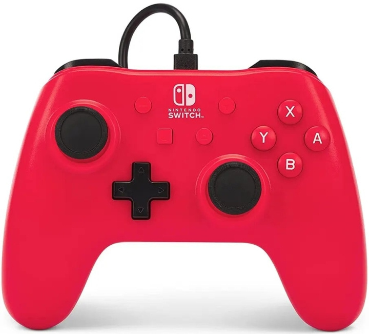 Powera Wired Controller Raspberry Red in the group HOME ELECTRONICS / Game consoles & Accessories / Nintendo Switch / Accessories at TP E-commerce Nordic AB (C85930)