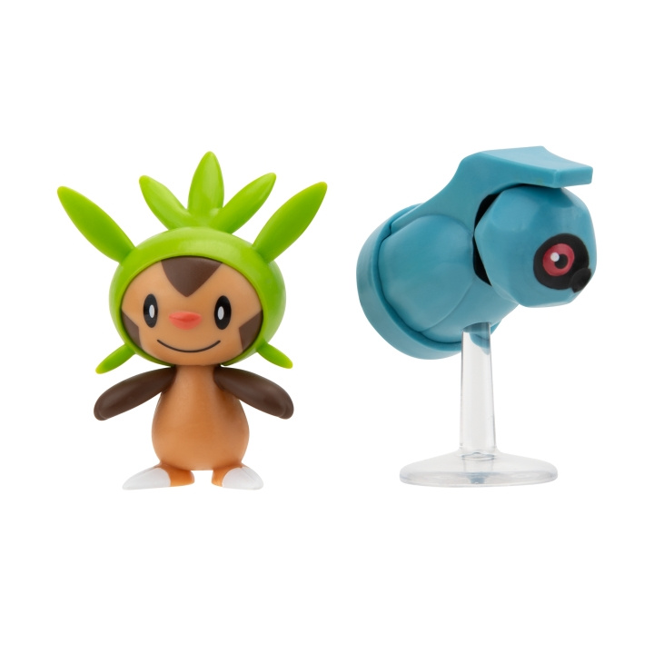 Pokémon Battle Figure - Chespin & Beldum (PKW3014) in the group TOYS, KIDS & BABY PRODUCTS / Toys / Figures, Miniatures & accessories at TP E-commerce Nordic AB (C85993)