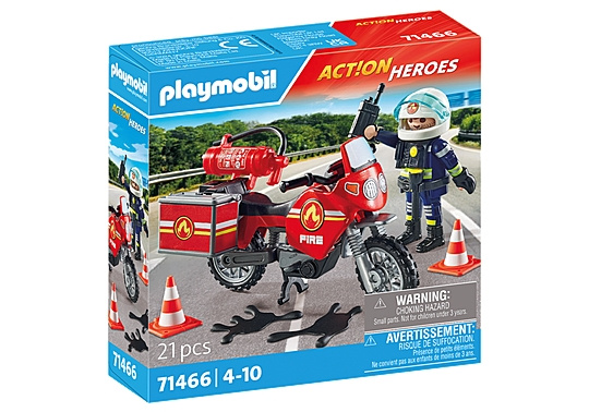 Playmobil Fire Motorcycle & Oil Spill Incident (71466) in the group TOYS, KIDS & BABY PRODUCTS / Toys / Play set at TP E-commerce Nordic AB (C86020)