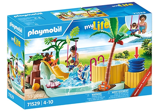 Playmobil Children\'s pool with whirlpool (71529) in the group TOYS, KIDS & BABY PRODUCTS / Toys / Play set at TP E-commerce Nordic AB (C86073)