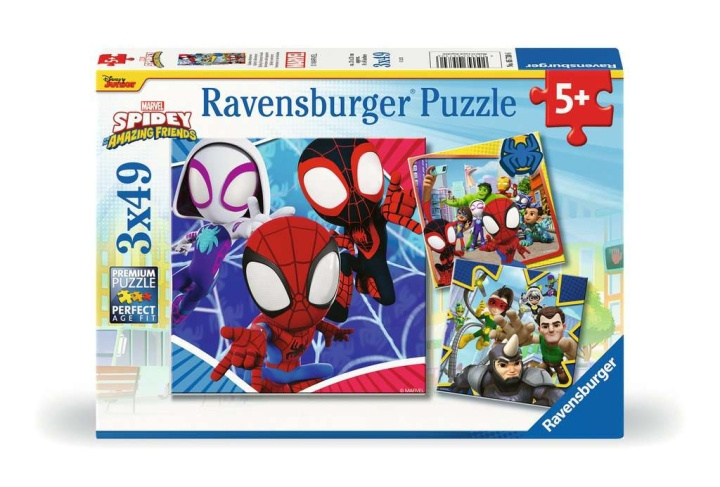 Ravensburger Puzzle Spidey\'s Adventures 3x49p in the group TOYS, KIDS & BABY PRODUCTS / Toys / Kids puzzle at TP E-commerce Nordic AB (C86089)
